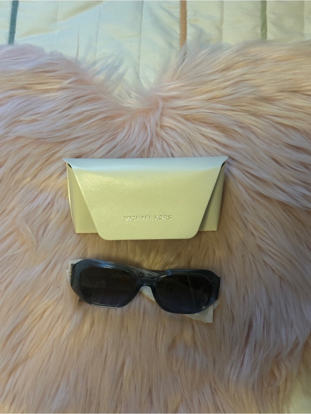 Michael Kors Women's Black Sunglasses with Cream Case